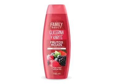 Loción Crema Corporal Glicerina y Karité Frutos Rojos
