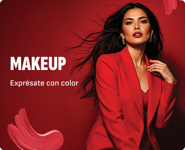 Mujer maquillada con look sofisticado representando la categoría de maquillaje Fuller.